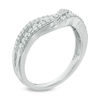 Thumbnail Image 2 of 3/8 CT. T.W. Diamond Crossover Contour Band in 14K White Gold