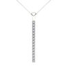 Thumbnail Image 0 of Line of Love™ 1 CT. T.W. Diamond Pendant in 10K White Gold