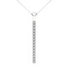 Thumbnail Image 1 of Line of Love™ 1 CT. T.W. Diamond Pendant in 10K White Gold