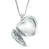 Thumbnail Image 1 of Diamond Accent Vintage-Style Heart Locket in Sterling Silver