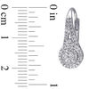 Thumbnail Image 2 of 1/4 CT. T.W. Composite Diamond Vintage-Style Drop Earrings in Sterling Silver