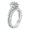 Thumbnail Image 2 of 3/4 CT. T.W. Diamond Double Oval Frame Bridal Set in 14K White Gold