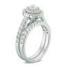 Thumbnail Image 2 of 1-1/5 CT. T.W. Diamond Double Oval Frame Bridal Set in 14K White Gold