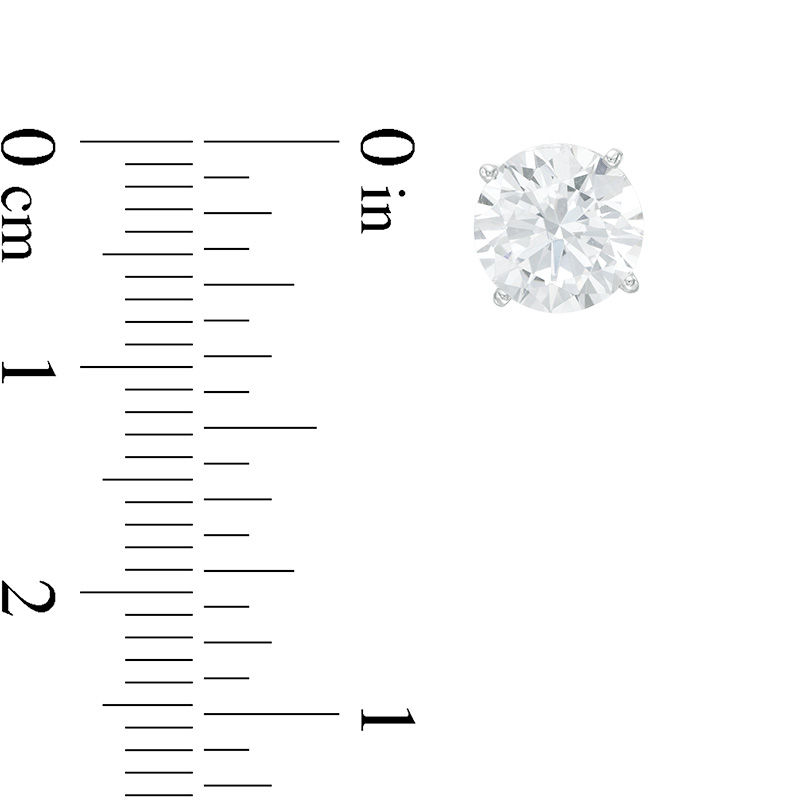 Main Image 2 of 3 CT. T.W. Diamond Solitaire Stud Earrings in 14K White Gold