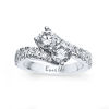 Thumbnail Image 1 of Ever Us® 2-1/2 CT. T.W. Two-Stone Diamond Bypass Ring in 14K White Gold (H-I/I2)