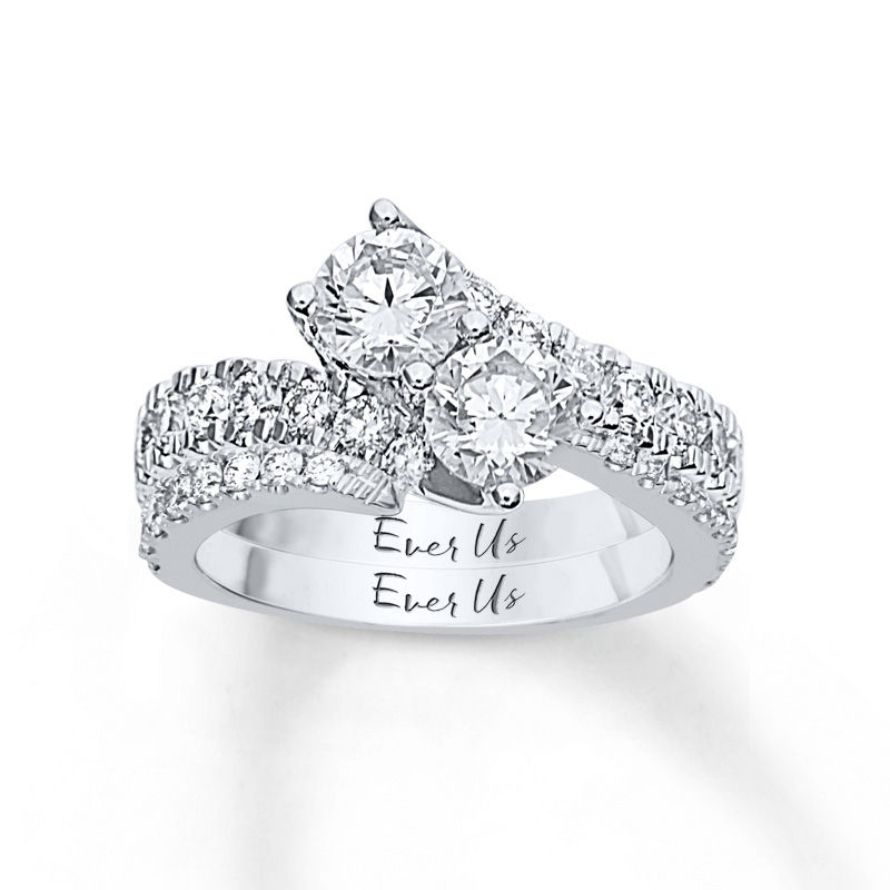 Ever Us™ 1/2 CT. T.W. Diamond Contour Band in 14K White Gold | Zales Outlet