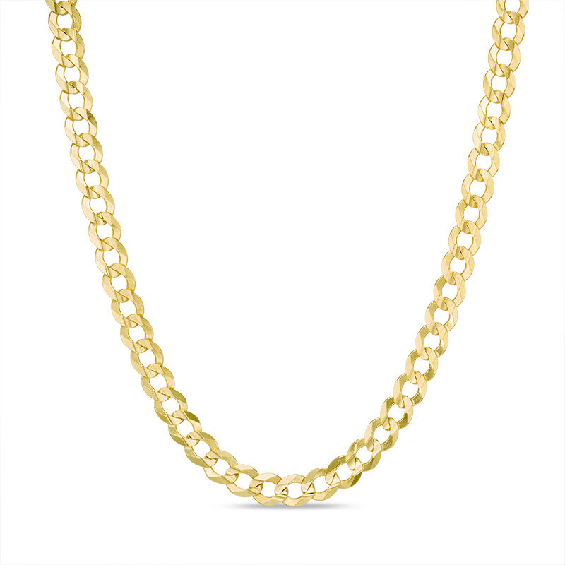 Mens Chain | Gold 7mm Curb Chain Necklace | Gold Chains for Men | Stainless Steel Chains | 7mm Curb Chain 18 / 20 / 22 Chain