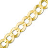 Thumbnail Image 0 of Men's 7.0mm Curb Chain Bracelet in Solid 14K Gold - 8.5"