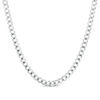Thumbnail Image 1 of Men's 4.7mm Curb Chain Necklace in Solid 14K White Gold - 24"