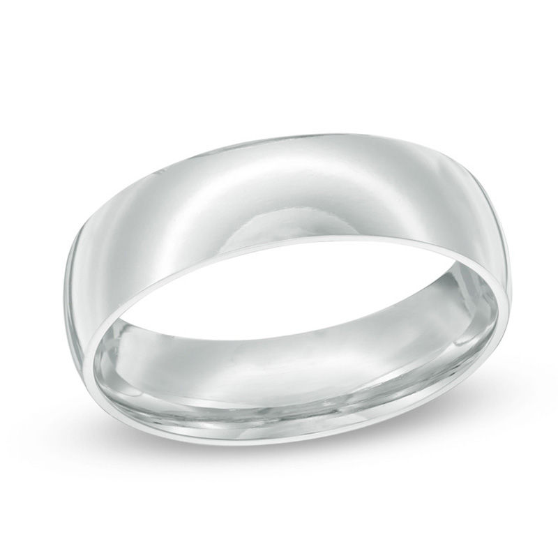 Men's 6.0mm Comfort Fit Wedding Band in Platinum