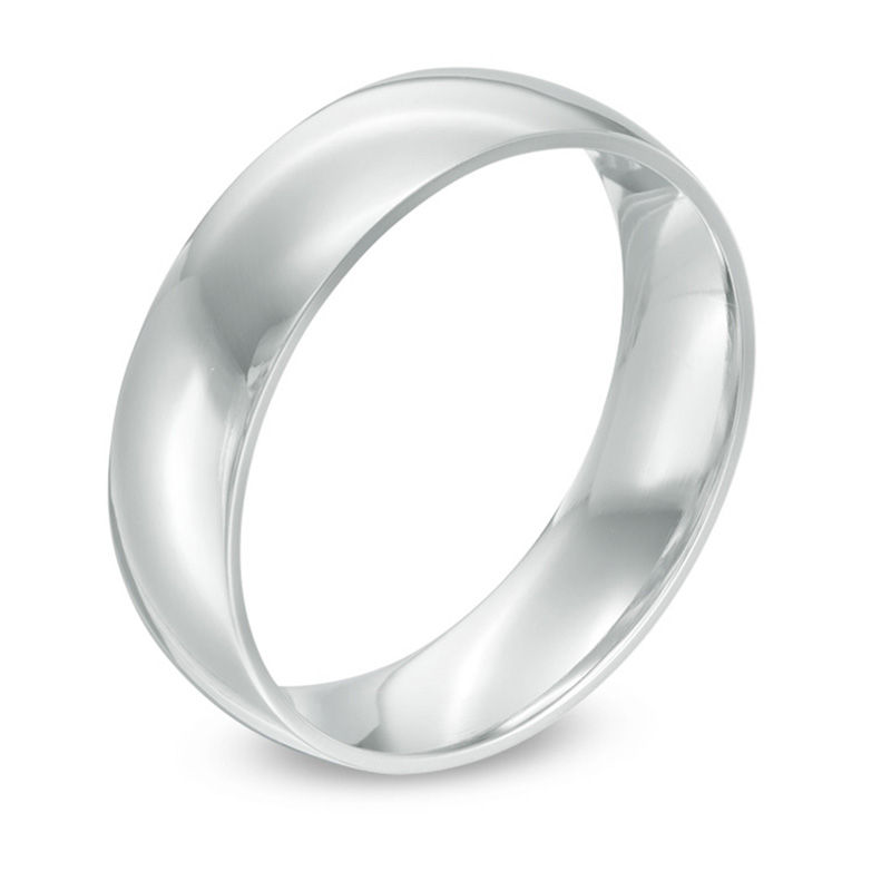 Men's 6.0mm Comfort Fit Wedding Band in Platinum