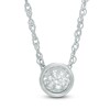 Thumbnail Image 0 of 1/6 CT. Diamond Solitaire Pendant in 10K White Gold