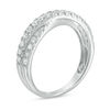 Thumbnail Image 2 of 1/2 CT. T.W. Diamond Crossover Anniversary Band in 14K White Gold