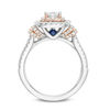 Thumbnail Image 3 of Vera Wang Love Collection 1-1/5 CT. T.W Diamond Double Frame Engagement Ring in 14K Two-Toned Gold