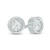 Thumbnail Image 0 of 1/2 CT. T.W. Diamond Solitaire Stud Earrings in 10K White Gold