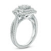 Thumbnail Image 2 of Vera Wang Love Collection 1 CT. T.W. Quad Diamond Double Frame Engagement Ring in 14K White Gold