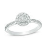 Thumbnail Image 0 of 1/3 CT. T.W. Composite Diamond Double Frame Engagement Ring in 10K White Gold