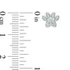 Thumbnail Image 2 of 1/10 CT. T.W. Diamond Paw Print Stud Earrings in 10K White Gold