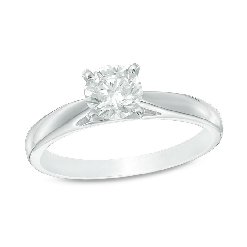 Main Image 1 of 5/8 CT. Certified Canadian Diamond Solitaire Engagement Ring in Platinum (I/SI2)