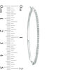 Thumbnail Image 1 of Diamond Fascination™ Large Hoop Earrings in Sterling Silver with Platinum Plate