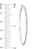 Thumbnail Image 2 of Diamond Fascination™ Large Hoop Earrings in Sterling Silver with Platinum Plate