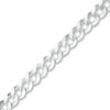 Thumbnail Image 1 of Men's 4.7mm Curb Chain Bracelet in Solid 14K White Gold - 8.0"