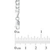 Thumbnail Image 2 of Men's 4.7mm Curb Chain Bracelet in Solid 14K White Gold - 8.0"