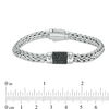 Thumbnail Image 3 of Phillip Gavriel® Black Sapphire Cluster Barrel Bracelet in Sterling Silver - 7.5"