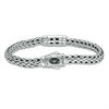 Thumbnail Image 2 of Phillip Gavriel® White Sapphire Composite Barrel Bracelet in Sterling Silver - 7.5"