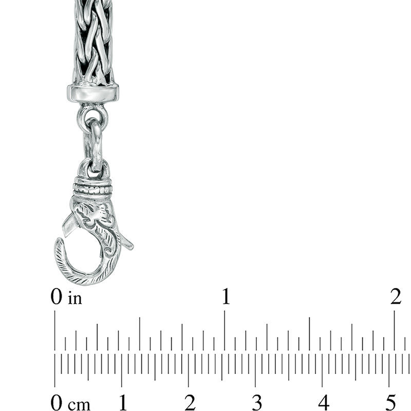 Main Image 2 of Phillip Gavriel® White Sapphire Composite Barrel Necklace in Sterling Silver