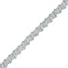 Thumbnail Image 1 of 1 CT. T.W. Diamond "S" Tennis Bracelet in Sterling Silver