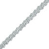 Thumbnail Image 1 of 1-1/2 CT. T.W. Diamond "S" Tennis Bracelet in Sterling Silver