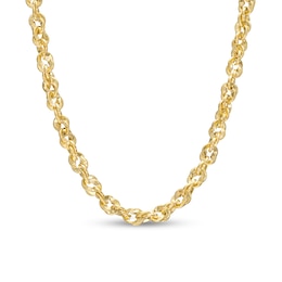 Made in Italy 3.8mm Sparkle Rope Chain Necklace in 14K Gold - 18&quot;