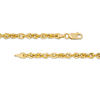 Thumbnail Image 3 of Made in Italy 3.8mm Rope Chain Bracelet in 14K Gold - 7.5"