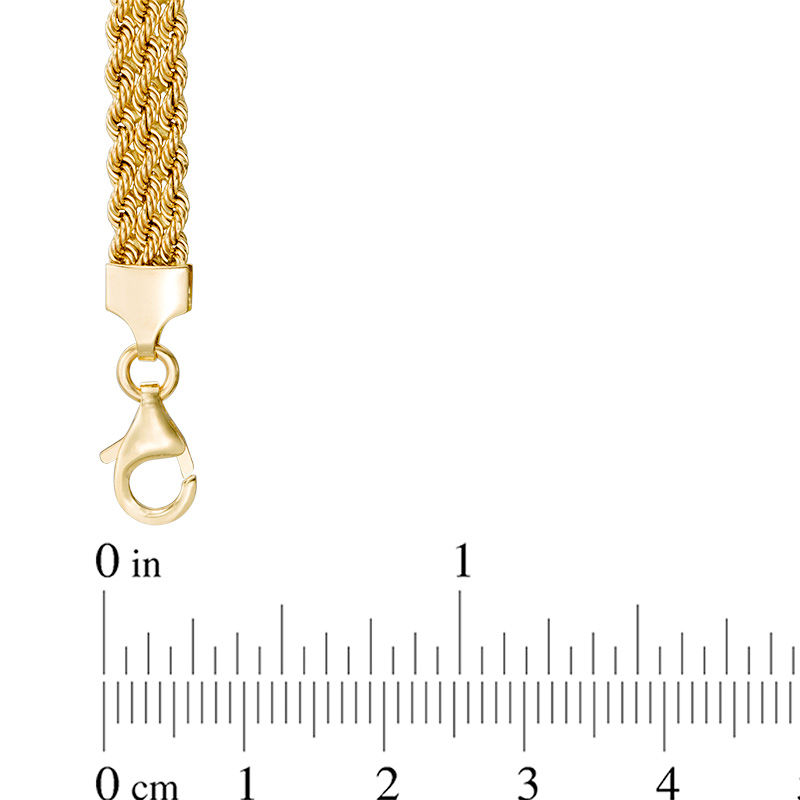Main Image 2 of Made in Italy 6.0mm Triple Rope Chain Bracelet in 14K Gold - 7.5"
