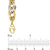 Thumbnail Image 2 of Made in Italy Oval Link Bracelet in 14K Two-Tone Gold - 7.5"