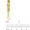 Thumbnail Image 2 of Made in Italy 6.2mm Byzantine Chain Bracelet in 14K Gold - 7.5"