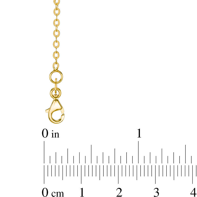 Made in Italy Double Strand Sparkle Chain Necklace in 14K Gold - 18"
