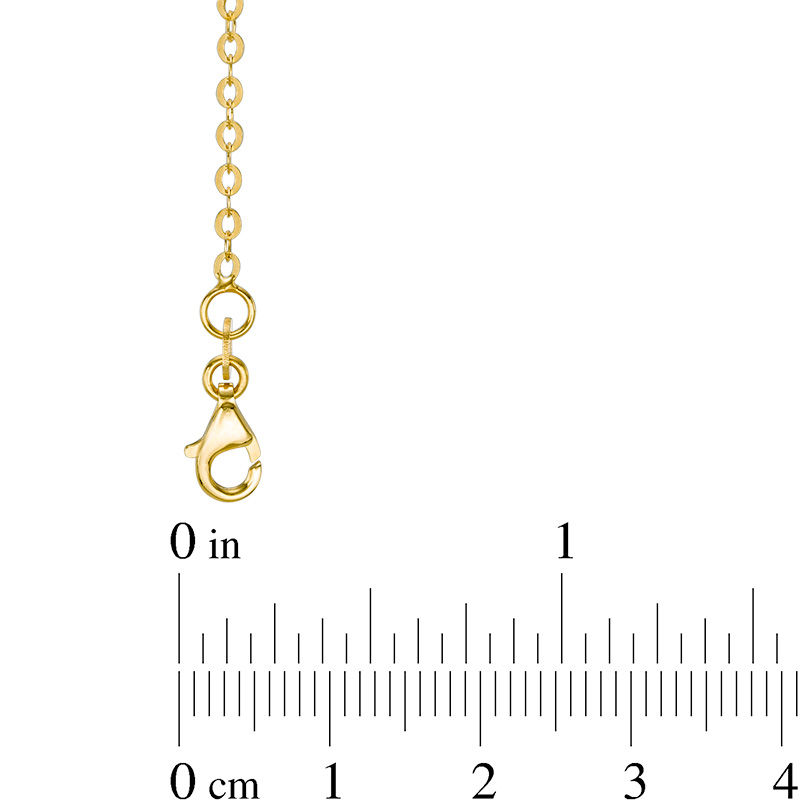 Main Image 2 of Made in Italy Double Strand Sparkle Chain Necklace in 14K Gold - 18"