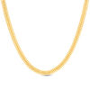 Thumbnail Image 0 of Made in Italy 6.0mm Double Row Curb Chain Necklace in 14K Gold - 18"