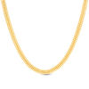 Thumbnail Image 1 of Made in Italy 6.0mm Double Row Curb Chain Necklace in 14K Gold - 18"