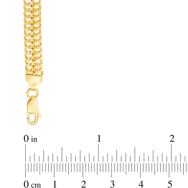 Made in Italy 6.0mm Double Row Curb Chain Necklace in 14K Gold - 18"