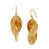 Thumbnail Image 0 of Made in Italy Swirling Rope Drop Earrings in 14K Gold