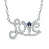 Thumbnail Image 1 of Vera Wang Love Collection 1/5 CT. T.W. Diamond "Love" Necklace in Sterling Silver