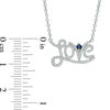 Thumbnail Image 1 of Vera Wang Love Collection 1/5 CT. T.W. Diamond "Love" Necklace in Sterling Silver