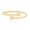 Thumbnail Image 0 of Made in Italy Diamond-Cut Bypass Flex Bangle in 14K Gold - 7.5"