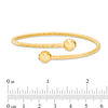 Thumbnail Image 1 of Made in Italy Diamond-Cut Bypass Flex Bangle in 14K Gold - 7.5"