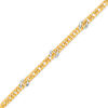 Thumbnail Image 0 of Made in Italy 5.0mm Curb Chain Bracelet in 14K Two-Tone Gold - 7.75"
