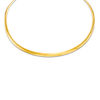 Thumbnail Image 1 of Made in Italy 5.0mm Reversible Omega Chain Necklace in 14K Two-Tone Gold - 16"