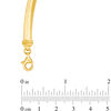 Thumbnail Image 2 of Made in Italy 5.0mm Reversible Omega Chain Necklace in 14K Two-Tone Gold - 16"